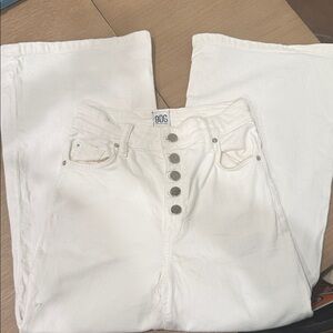 BDG Women's Cream Flare Jeans